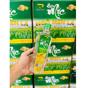 RƯỢU NGÔ MEN LÁ - THÙNG 12 CHAI NHỰA CAO CẤP 500ML ( RƯỢU MỘC LÀO CAI )